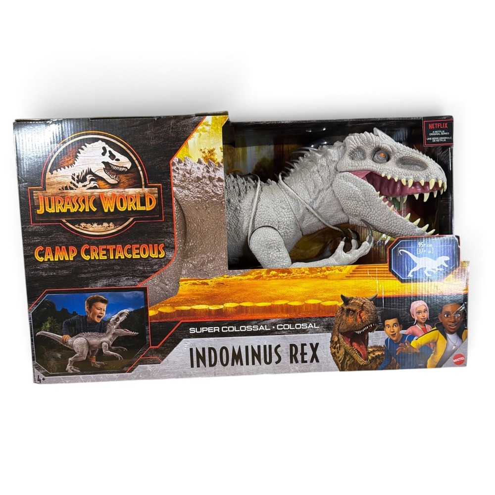 Mattel Jurassic World Super Colossal Indominus Rex Camp Cretaceous GPH95 NIB